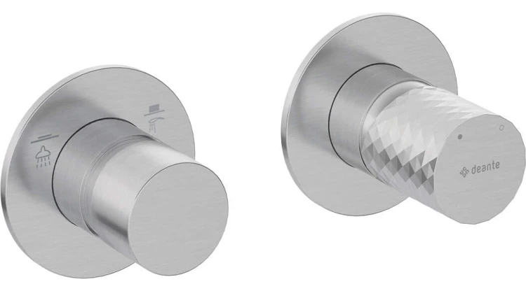 Bateria prysznicowa podtynkowa stal szczotkowana Silia Hexa Deante