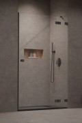 Drzwi prysznicowe Essenza Pro Brushed GunMetal DWJ Radaway prawe