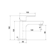Bateria umywalkowa Aquila Chrome Lavita