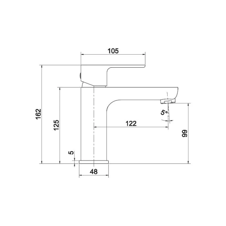 Bateria umywalkowa Aquila Chrome Lavita
