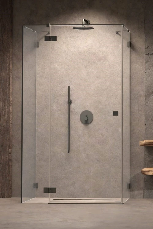 Kabina prysznicowa Essenza Pro Brushed GunMetal KDJ+S Radaway lewa