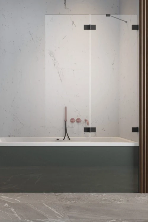 Parawan nawannowy Radaway Essenza Pro Black PND II prawy