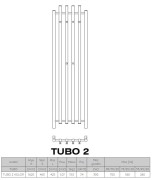Grzejnik łazienkowy dekoracyjny Radeco Tubo 2 162x46cm kolor