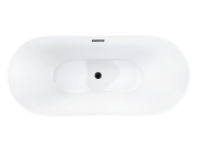 Wanna wolnostojąca corsan e043 nauti 170 cm z wykończeniem czarnym