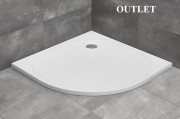 Outlet Brodzik płytki półokrągły Radaway Zantos A 90x90x3,2x1,0