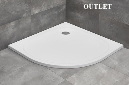 Outlet Brodzik płytki półokrągły Radaway Zantos A 90x90x3,2x1,0