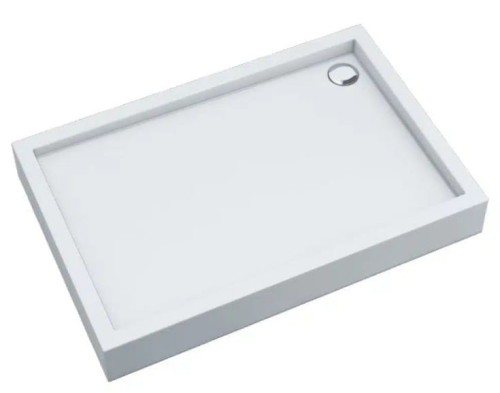 Brodzik prostokątny FAVORY PLUS 90x120 Schedpol Schedline, biały + syfon