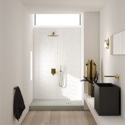 Brodzik prostokątny NONLIMITS White Stone 100x180 Schedpol Schedline, biały