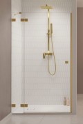 Drzwi prysznicowe Essenza Pro Brushed Gold DWJ Radaway lewe złote
