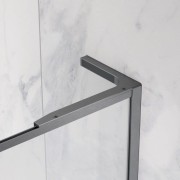 Kabina prysznicowa walk-in Radaway Modo F SL Brushed GunMetal II prawa