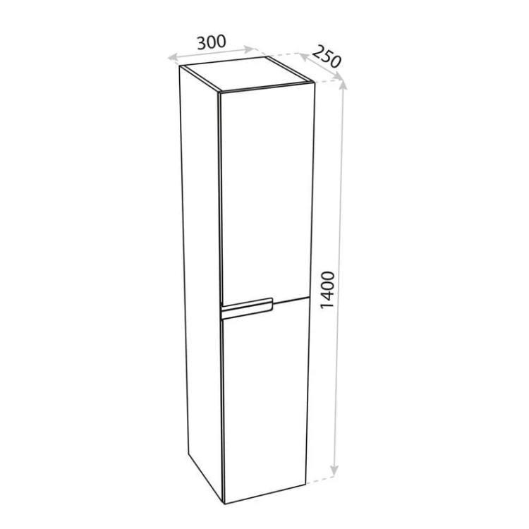 Słupek wiszący Floryda White 300 Lavita