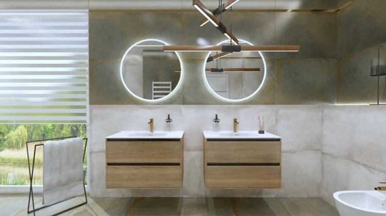 Szafka wisząca Minnesota Wood Black 600 Lavita