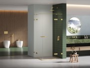 Kabina prysznicowa dwudrzwiowa New Trendy Eventa Gold Shine