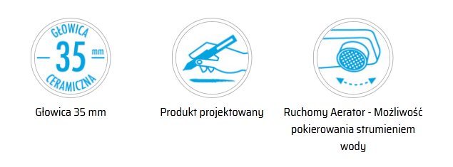 Deante Hiacynt Bateria umywalkowa podtynkowa