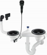 Syfon do zlewozmywaka granitowego 1.5- i 2-komorowego Space-Saver