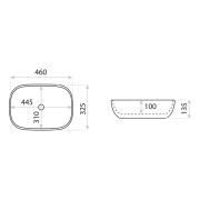Umywalka nablatowa Costa Black Lavita