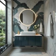 Umywalka nablatowa ango prostokątna 600x340x110 mm z korkiem czarnym