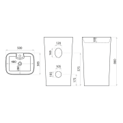 Umywalka stojąca Iva Lavita