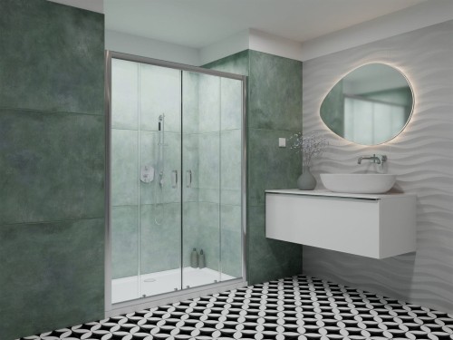 Drzwi wnękowe Radaway Premium Plus DWD 160x190 szkło brązowe