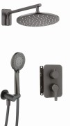 Zestaw prysznicowy podtynkowy z BOXem mieszaczowym titanium Deante Arnika