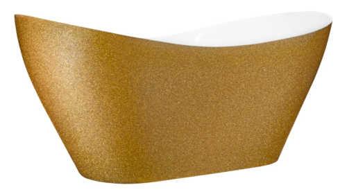 Wanna wolnostojąca Besco VIYA GLAM 160x70 złota