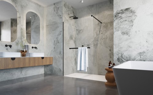 Kabina walk-in Radaway Modo New Black II z wieszakiem 130x200