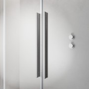 Drzwi prysznicowe Furo Brushed Nickel DWD Radaway nikiel