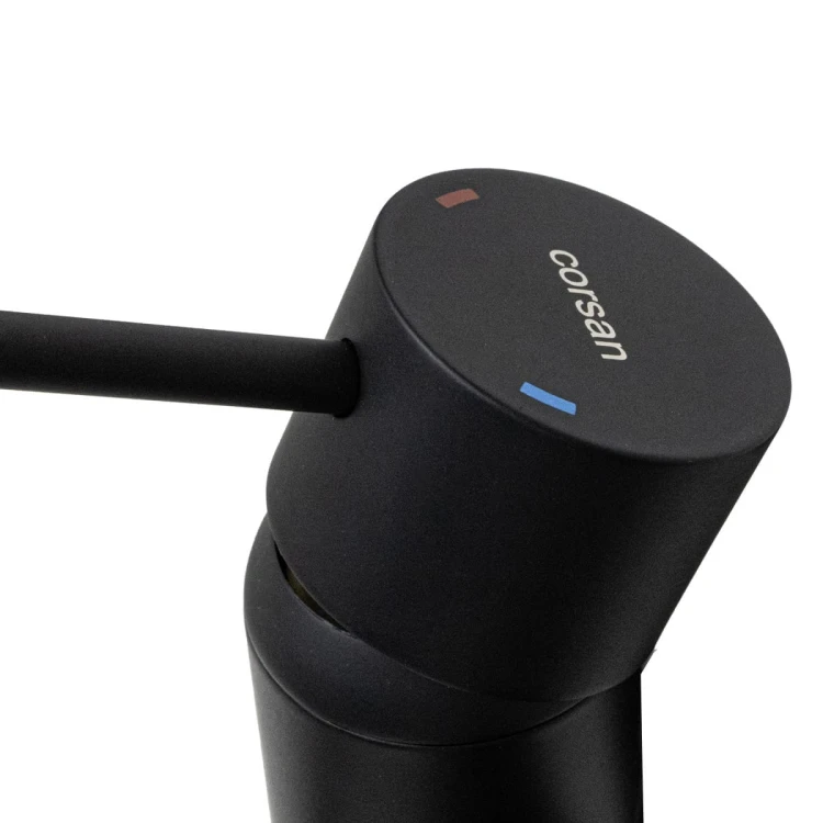 Bateria wannowa ścienna corsan lugo cmz7541bl z zestawem natryskowym czarna