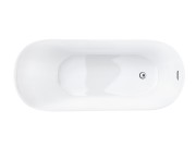 Wanna wolnostojąca corsan estella 160 cm z wykończeniem chrom