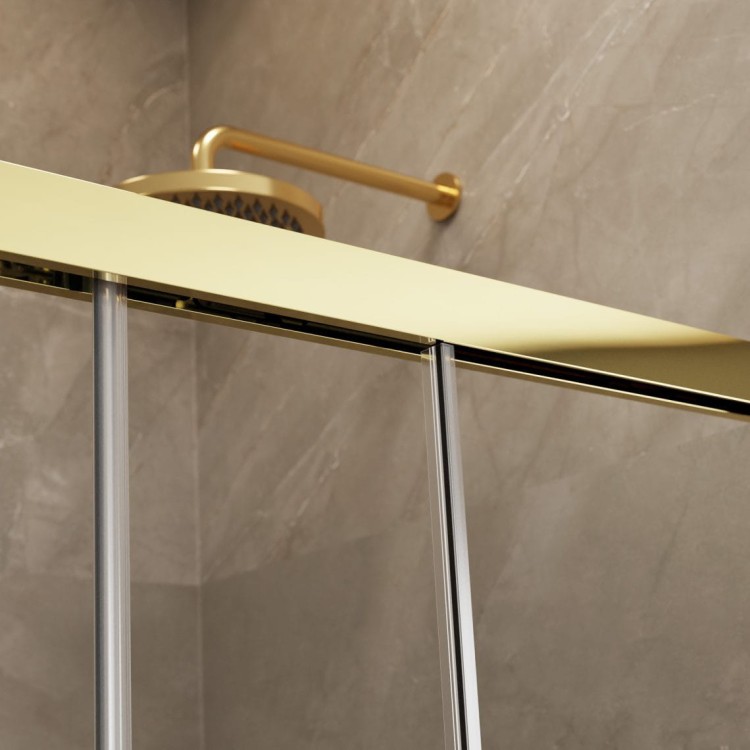 Kabina prysznicowa Radaway Idea Gold KDD 120x80x200,5 przejrzysta, złota