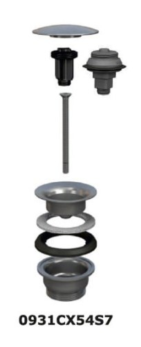 Spust klik klak chrom Manitapi Bonomini