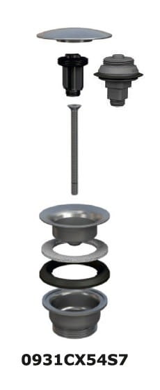 Spust klik klak chrom Manitapi Bonomini