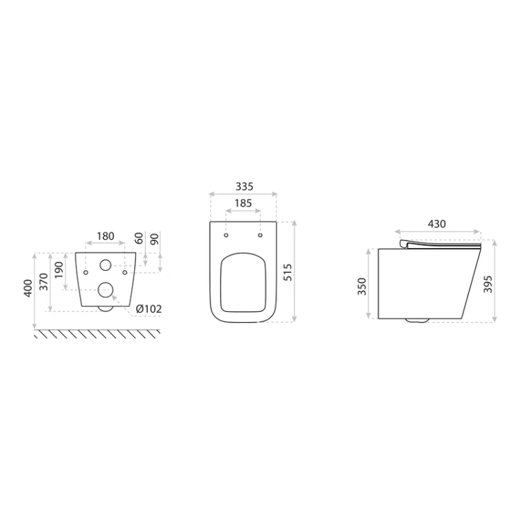 Miska wisząca wc Maio Lavita