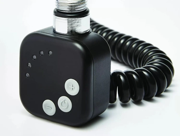 Grzejnik elektryczny Solis podwójny czarny 59,5x100 Luxrad