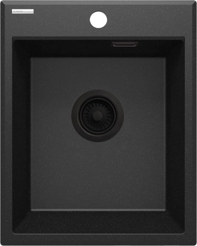 Zlewozmywak granitowy 1-komorowy bez ociekacza - grafit metalik Deante Eridan ZQE_G104