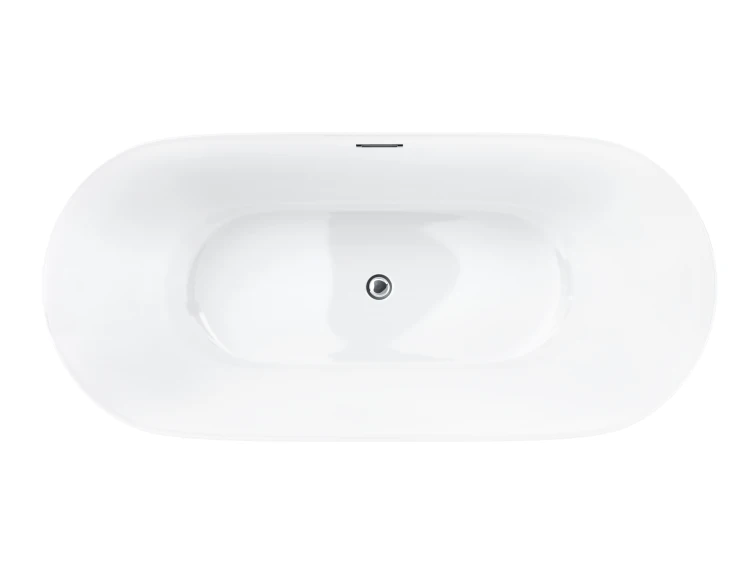 Wanna wolnostojąca corsan e041 olvena 170 cm z wykończeniem chrom