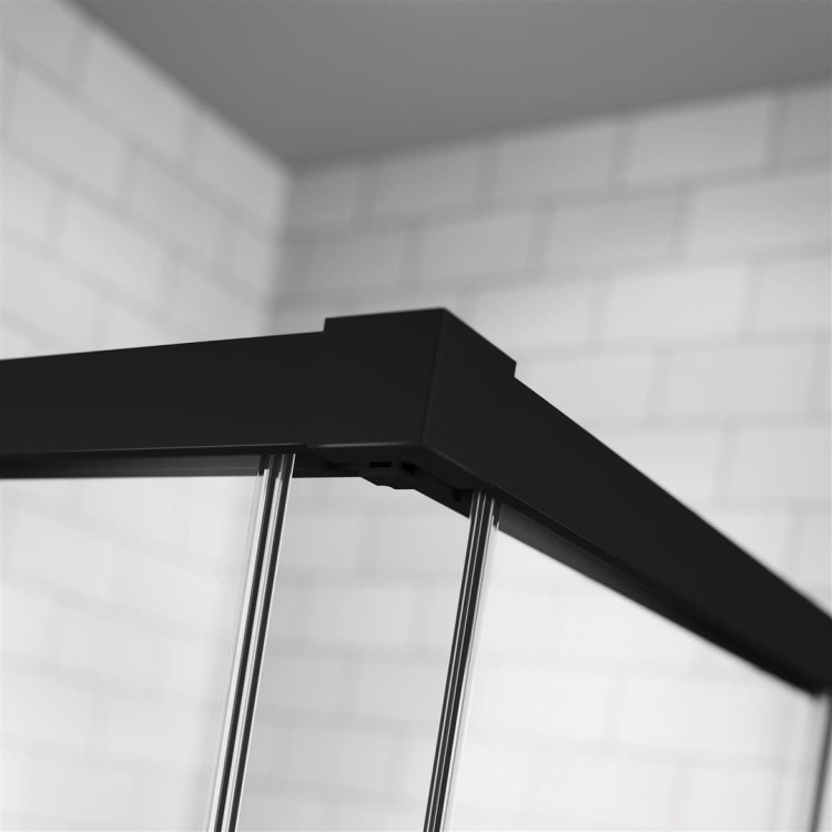Kabina prysznicowa Radaway Idea Black KDS 150x100x200,5 czarna prawa