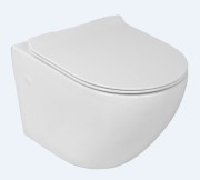 Miska wisząca LAVITA SOFI SLIM bezkołnierzowa + deska