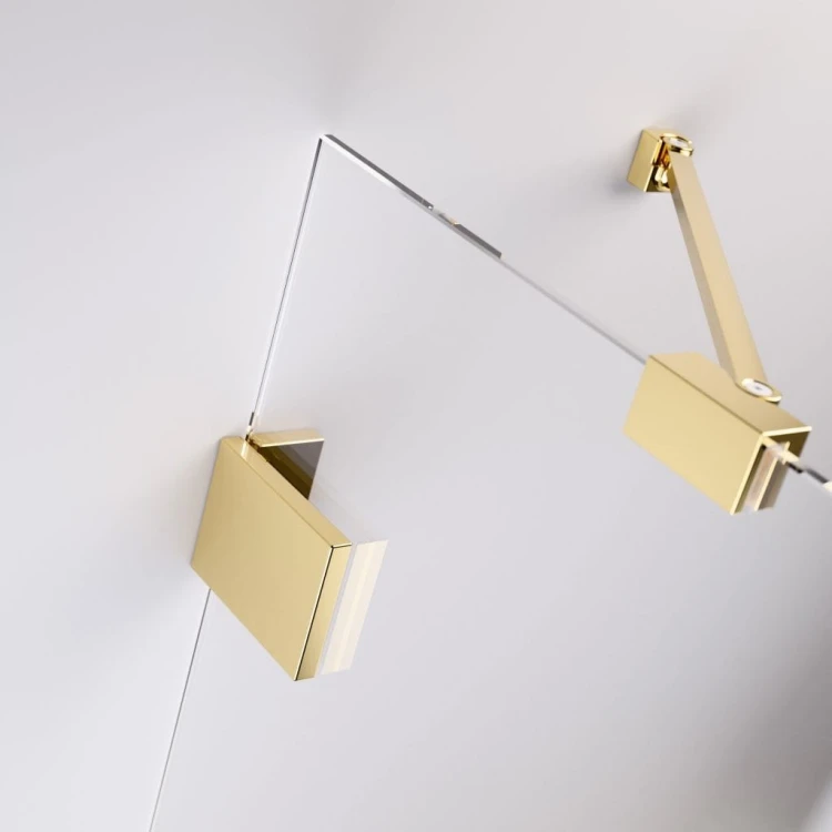 Kabina Radaway Essenza Pro Gold KDJ+S 90x80x200 prawa złota