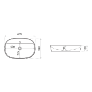 Umywalka nablatowa Pereya Grande Lavita