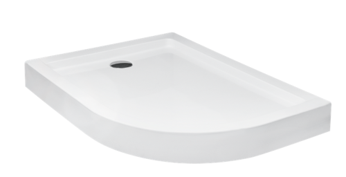 Brodzik asymetryczny kompaktowy lewy Besco SATURN-PMD 120x90x4