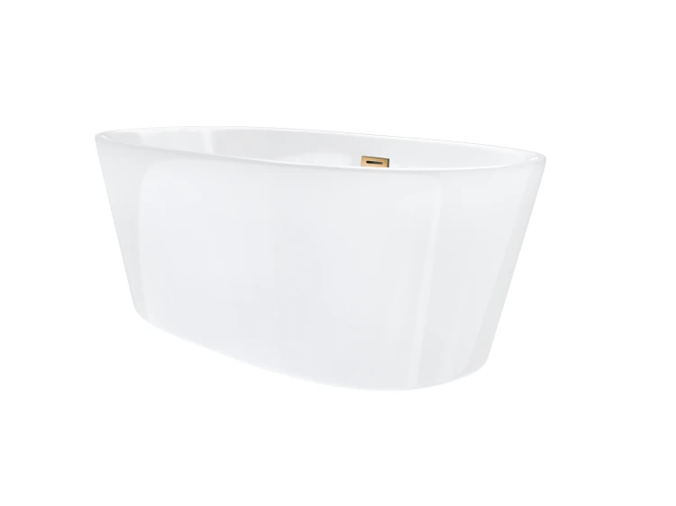 Wanna wolnostojąca corsan e026 salina 170 cm z wykończeniem różowe złoto