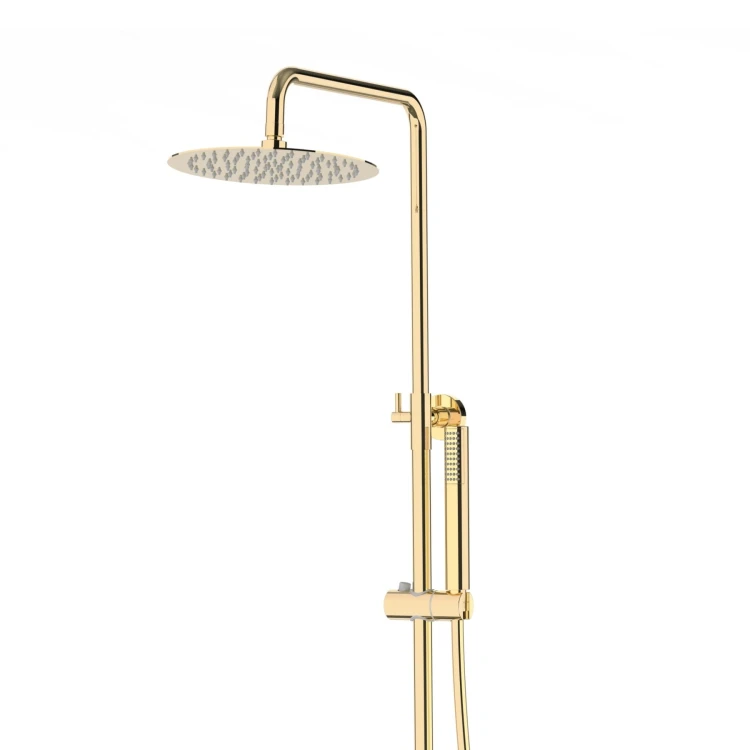 Natryskowa złota kolumna prysznicowa corsan lugo cmn01mglw