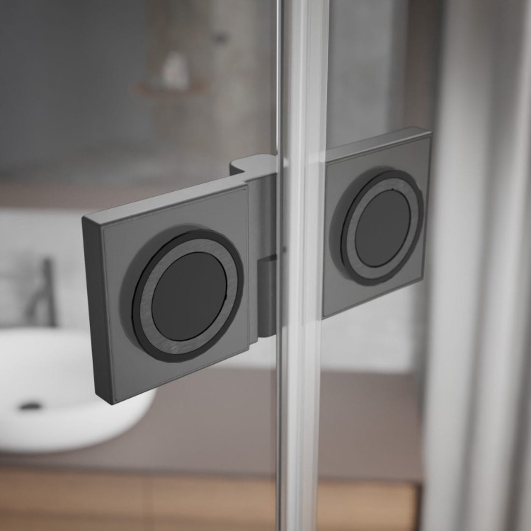 Drzwi prysznicowe Radaway Essenza Brushed GunMetal DWJ prawe