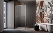Kabina prysznicowa walk-in Radaway Modo F SL Brushed Copper II lewa