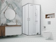 Kabina kwadratowa Radaway Premium Plus C 100x100x190 szkło grafitowe