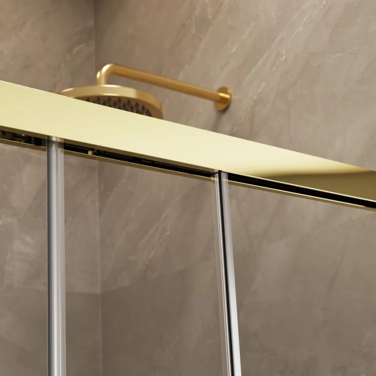 Kabina prysznicowa Radaway Idea Gold KDD 100x120x200,5 przejrzysta, złota
