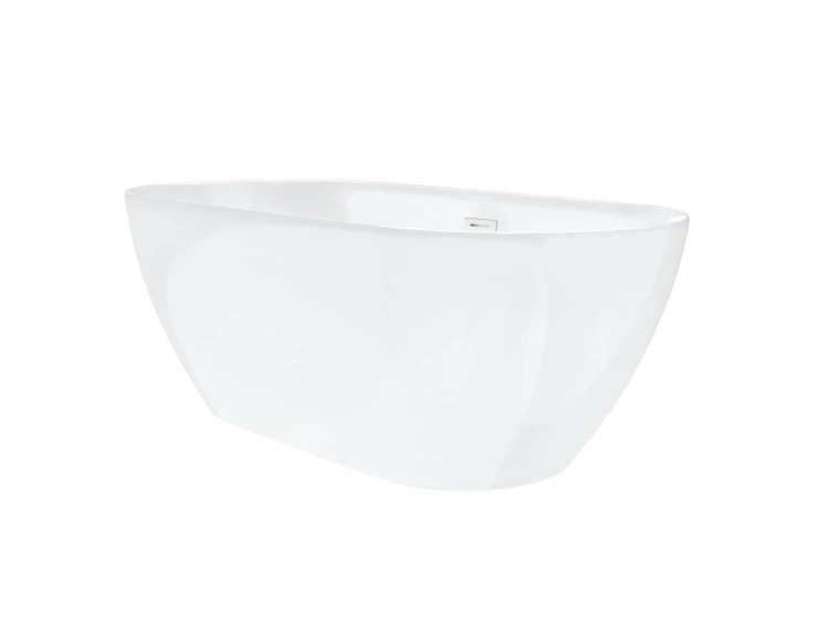 Wanna wolnostojąca corsan e041 olvena 170 cm z wykończeniem białym