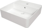 Umywalka ceramiczna nablatowa z wyspą na baterię Square Deante