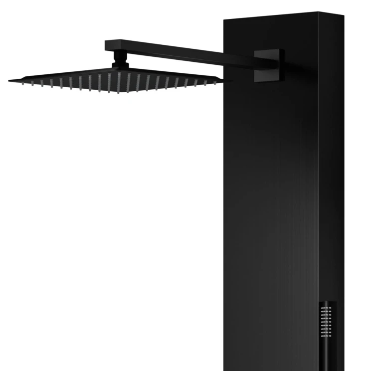 Panel prysznicowy corsan neo termostat czarna stal